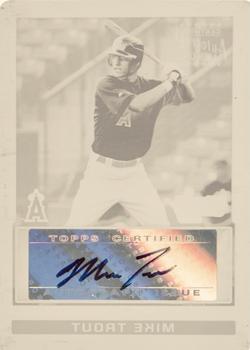 2009 Bowman Draft Picks & Prospects - Chrome Prospects Printing Plates Yellow #BDPP89 Mike Trout Front