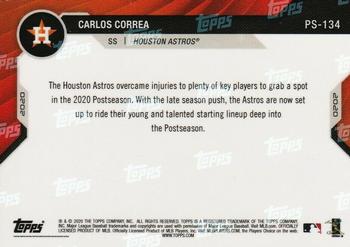 2020 Topps Now Postseason Houston Astros #PS-134 Carlos Correa Back