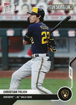 2020 Topps Now Postseason Milwaukee Brewers #PS-141 Christian Yelich Front