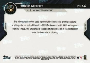 2020 Topps Now Postseason Milwaukee Brewers #PS-142 Brandon Woodruff Back
