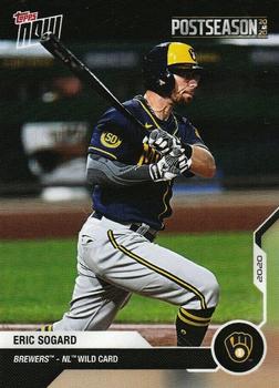 2020 Topps Now Postseason Milwaukee Brewers #PS-147 Eric Sogard Front