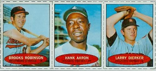 1971 Bazooka - Panels #NNO Brooks Robinson / Hank Aaron / Larry Dierker Front