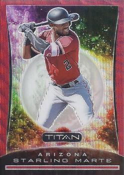 2020 Panini Chronicles - Titan Ruby Wave #17 Starling Marte Front