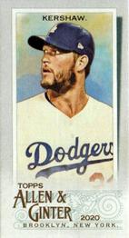2020 Topps Allen & Ginter - Mini Exclusives Extended #374 Clayton Kershaw Front