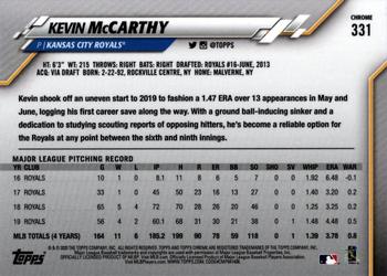 2020 Topps Chrome Sapphire Edition #331 Kevin McCarthy Back