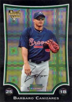 2009 Bowman Draft Picks & Prospects - Chrome X-Fractors #BDP30 Barbaro Canizares Front