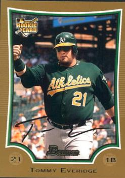 2009 Bowman Draft Picks & Prospects - Gold #BDP15 Tommy Everidge Front