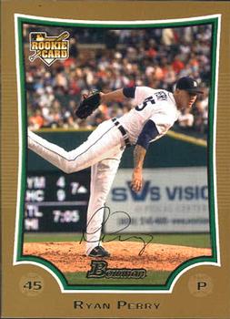 2009 Bowman Draft Picks & Prospects - Gold #BDP19 Ryan Perry Front