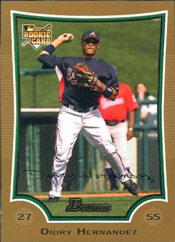 2009 Bowman Draft Picks & Prospects - Gold #BDP44 Diory Hernandez Front