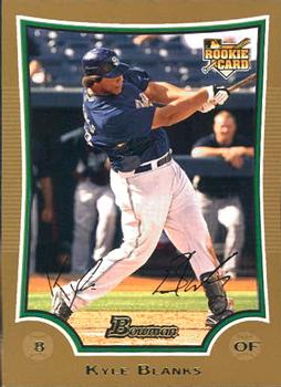 2009 Bowman Draft Picks & Prospects - Gold #BDP50 Kyle Blanks Front