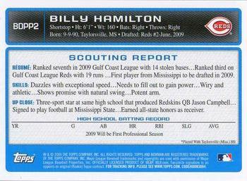 2009 Bowman Draft Picks & Prospects - Prospects #BDPP2 Billy Hamilton Back