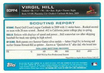 2009 Bowman Draft Picks & Prospects - Prospects #BDPP4 Virgil Hill Back