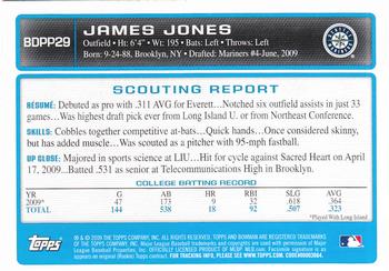 2009 Bowman Draft Picks & Prospects - Prospects #BDPP29 James Jones Back
