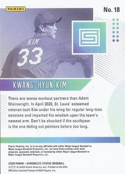 2020 Panini Chronicles - Status Green #18 Kwang-Hyun Kim Back