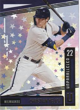 2020 Panini Chronicles - Unparalleled Astral #18 Christian Yelich Front