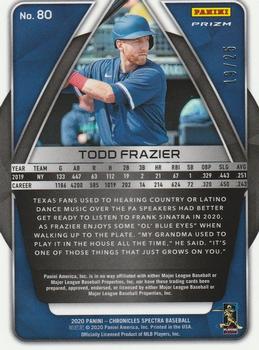 2020 Panini Chronicles - Spectra Red #80 Todd Frazier Back