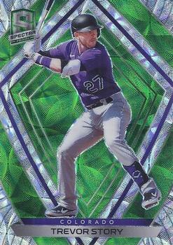 2020 Panini Chronicles - Spectra Neon Green #35 Trevor Story Front