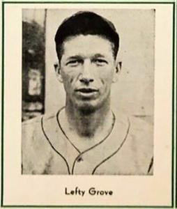 1947 Sports Exchange Miniatures (W602) #NNO Lefty Grove Front
