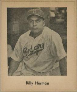 1947 Sports Exchange Miniatures (W602) #NNO Billy Herman Front
