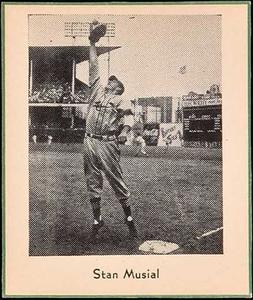 1947 Sports Exchange Miniatures (W602) #NNO Stan Musial Front