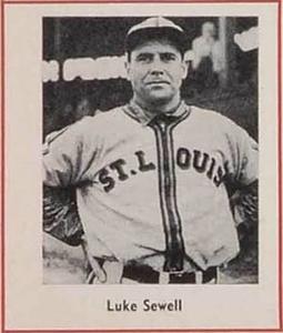 1947 Sports Exchange Miniatures (W602) #NNO Luke Sewell Front