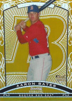 2009 Bowman Sterling - Gold Refractors #BS-ABB Aaron Bates Front