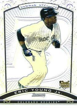 2009 Bowman Sterling - Refractors #BS-EY Eric Young Jr. Front