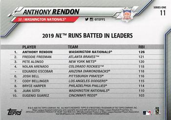 2020 Topps - Gold Star #11 Anthony Rendon Back