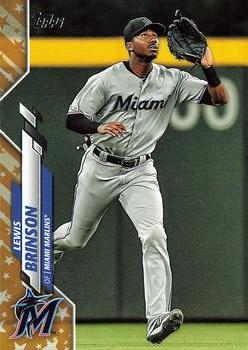 2020 Topps - Gold Star #42 Lewis Brinson Front