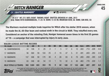2020 Topps - Gold Star #45 Mitch Haniger Back