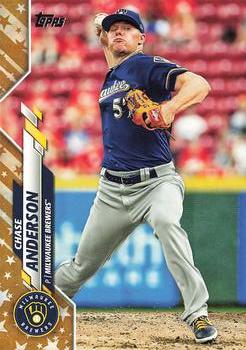 2020 Topps - Gold Star #62 Chase Anderson Front