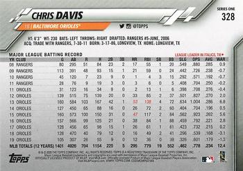 2020 Topps - Gold Star #328 Chris Davis Back