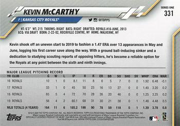 2020 Topps - Gold Star #331 Kevin McCarthy Back