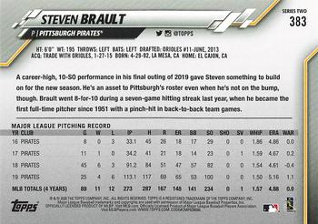 2020 Topps - Gold Star #383 Steven Brault Back