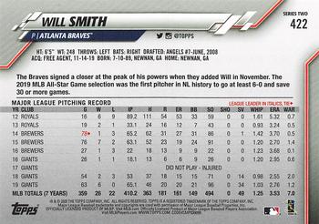 2020 Topps - Gold Star #422 Will Smith Back