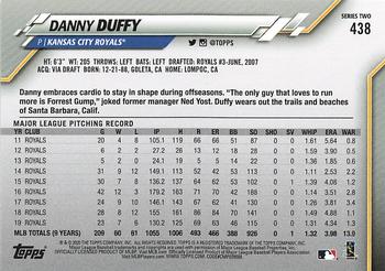 2020 Topps - Gold Star #438 Danny Duffy Back