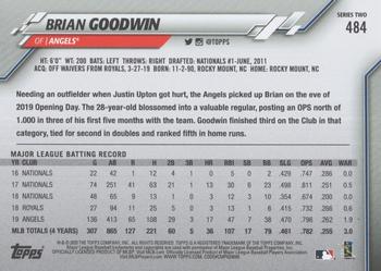 2020 Topps - Gold Star #484 Brian Goodwin Back