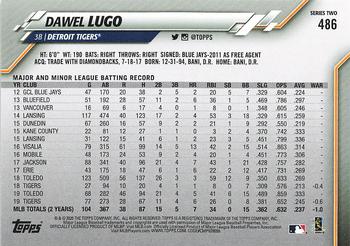 2020 Topps - Gold Star #486 Dawel Lugo Back