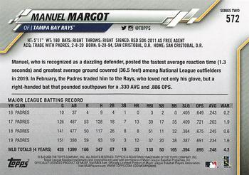 2020 Topps - Gold Star #572 Manuel Margot Back