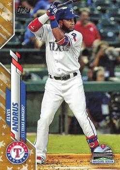 2020 Topps - Gold Star #577 Elvis Andrus Front