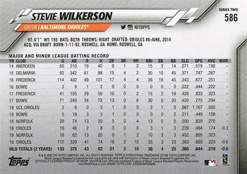 2020 Topps - Gold Star #586 Stevie Wilkerson Back