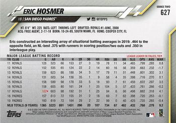 2020 Topps - Gold Star #627 Eric Hosmer Back