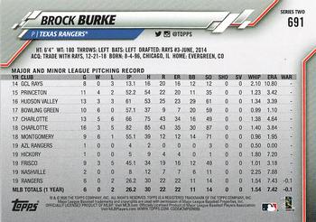 2020 Topps - Gold Star #691 Brock Burke Back