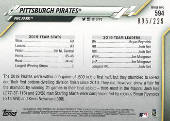 2020 Topps - Foilboard (Hobby) #594 Pittsburgh Pirates Back
