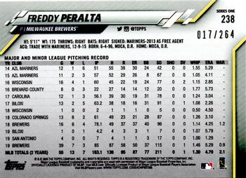 2020 Topps - Foilboard (Retail) #238 Freddy Peralta Back