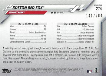 2020 Topps - Foilboard (Retail) #274 Boston Red Sox Back