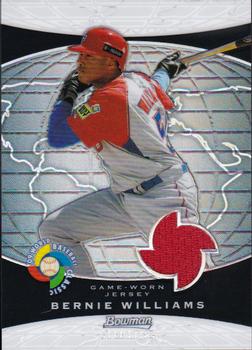2009 Bowman Sterling - WBC Relics Refractors #BCR-BW Bernie Williams Front
