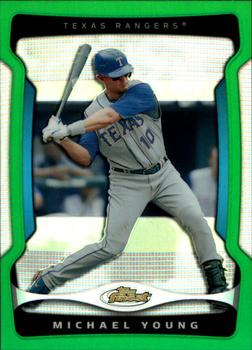 2009 Finest - Refractors Green #73 Michael Young Front