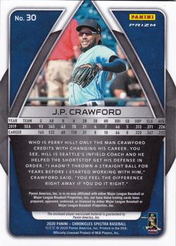 2020 Panini Chronicles - Spectra Swatches #30 J.P. Crawford Back
