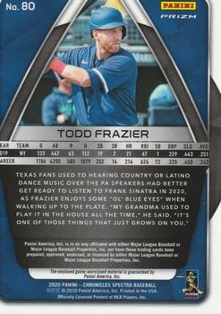 2020 Panini Chronicles - Spectra Swatches #80 Todd Frazier Back